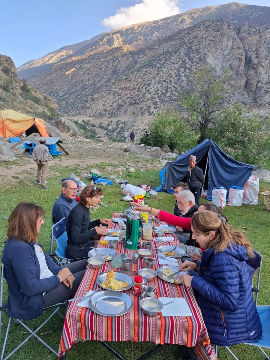 Clients Enjoying Meals Mady By The Staff