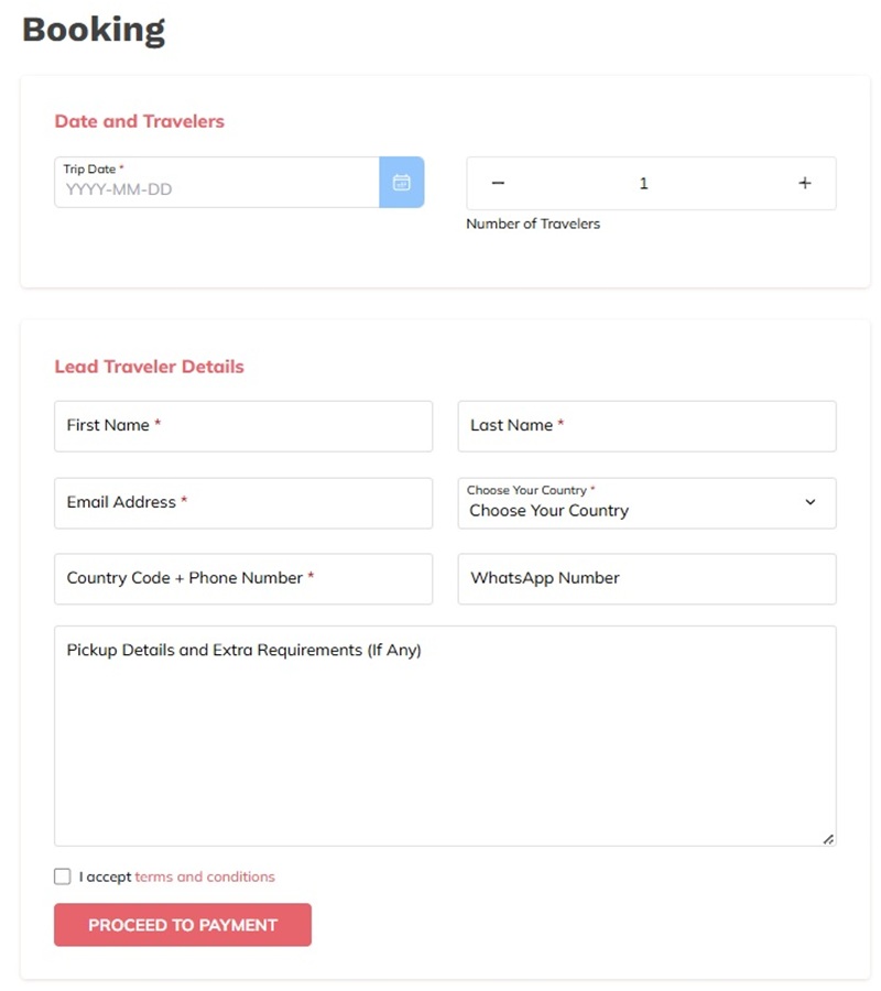 Kailash Yatra From Uk Registration Form