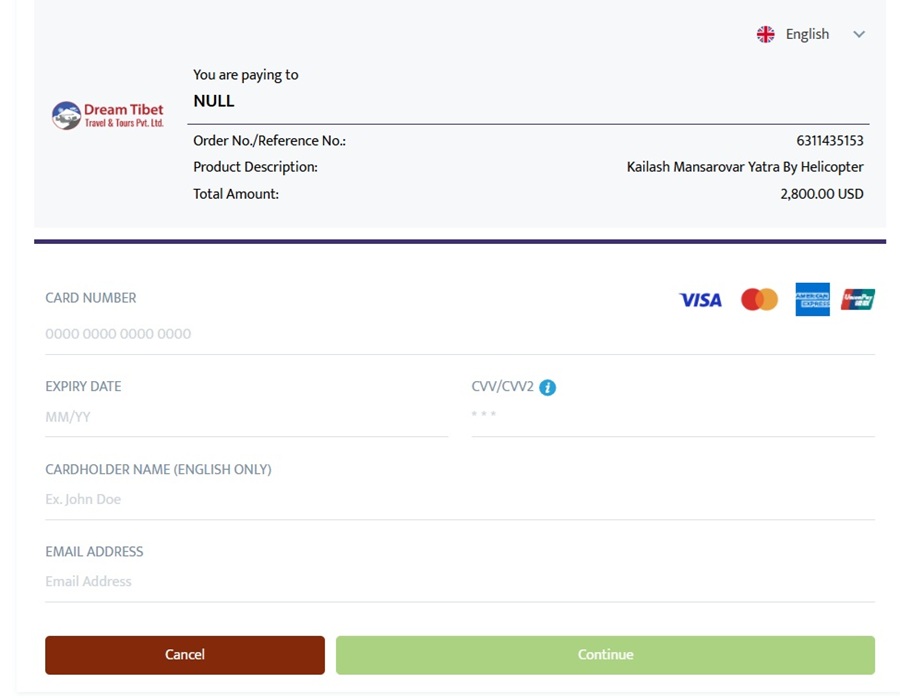 Registration Fee Form
