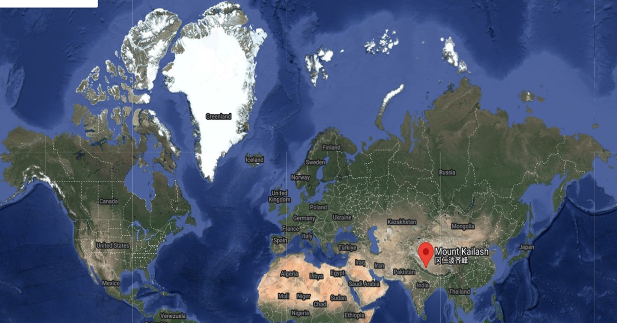 Map Kailash Location as per google Maps
